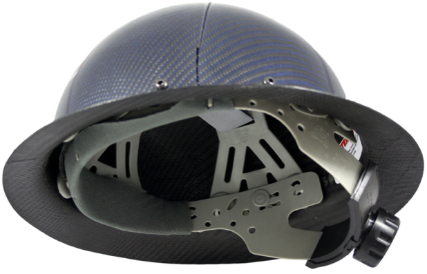 carbon fiber hard hat full brim Blue ANSI/ISEA Certified  